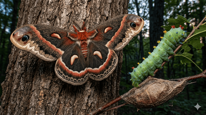 Giant Silk Moth (Cecropia)